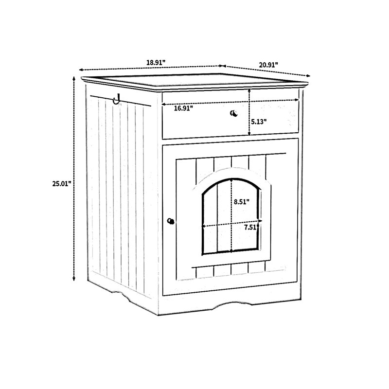 Tucker Murphy Pet™ Dzyre Wood Crate Cover Wayfair